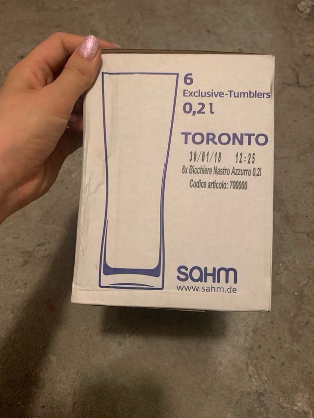 Bicchieri da birra nastro azzurro