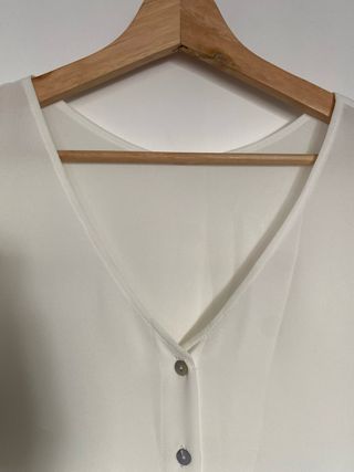 Blusa blanca reversible Bimani