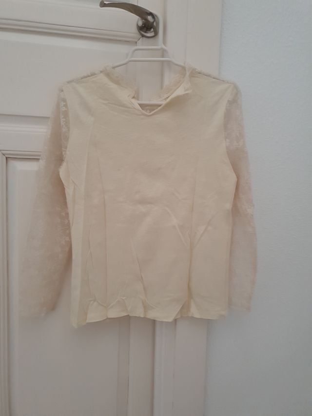 Camiseta color crudo talla S