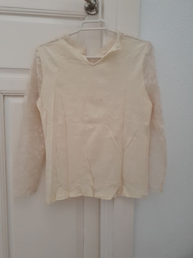 Camiseta color crudo talla S