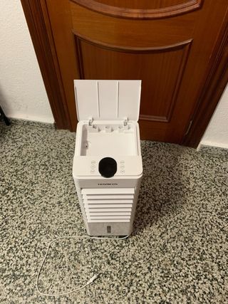 Ventilador con agua fria
