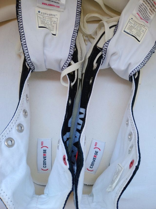 Converse RED botas negras Talla 38