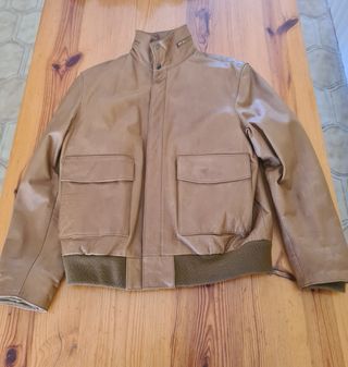 Cazadora piel hombre