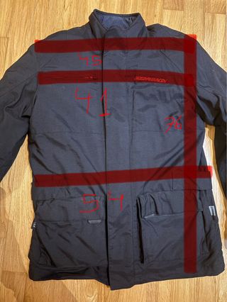 Chaqueta para moto Garibaldi negra talla M