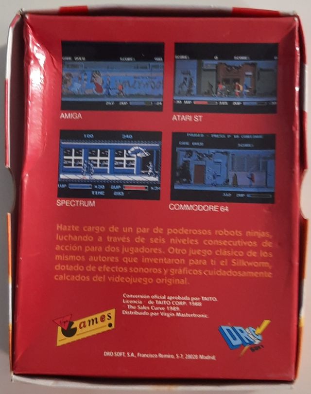 The ninja warriors. Commodore cassette