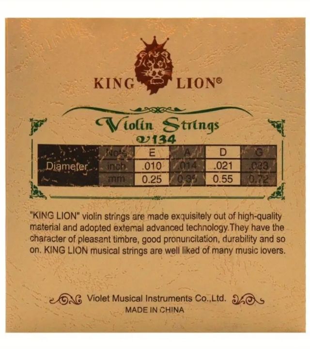 Cuerdas violin king