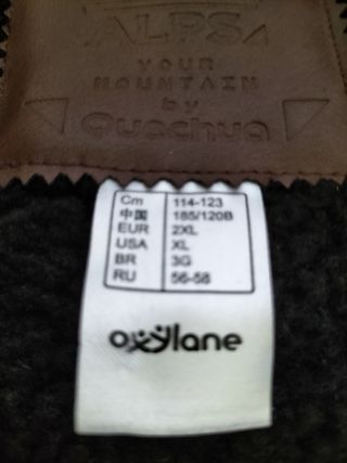 Quechua chaqueta negra -25 grados.