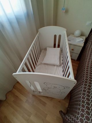 Mi cuna osito+colchón ecus organic
