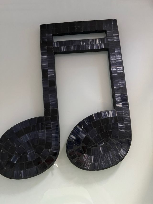 Adorno nota musical para estantería o pared