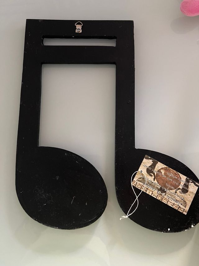 Adorno nota musical para estantería o pared