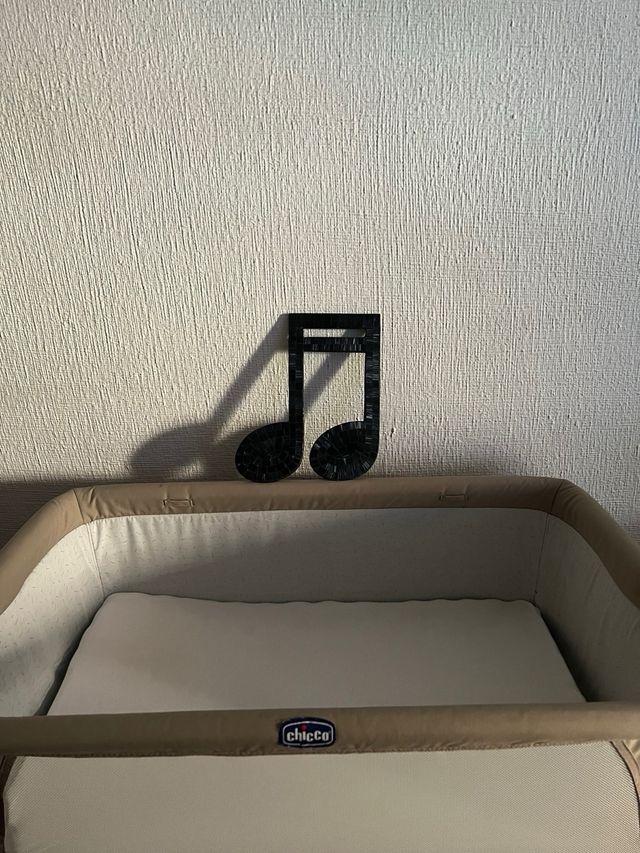 Adorno nota musical para estantería o pared