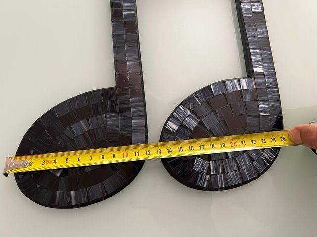 Adorno nota musical para estantería o pared