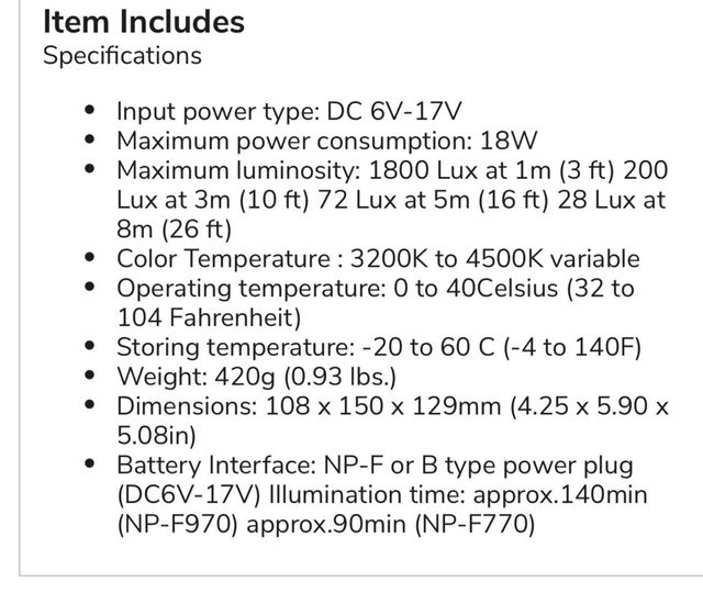 Flash led profesional Comer lbps1800