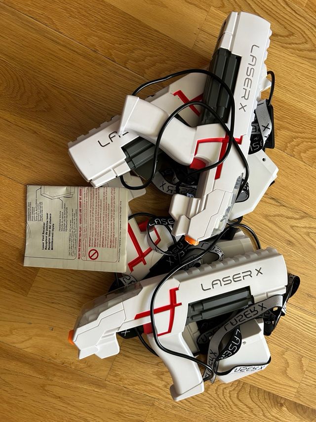 Juego de 4 pistolas laser X como nuevas