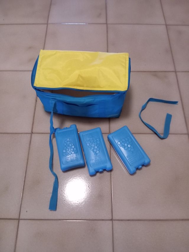 Borsa frigo con 3 ghiaccoli