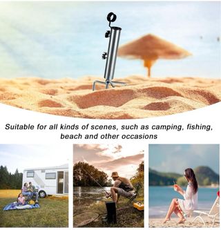 Soporte para sombrilla con pulpo