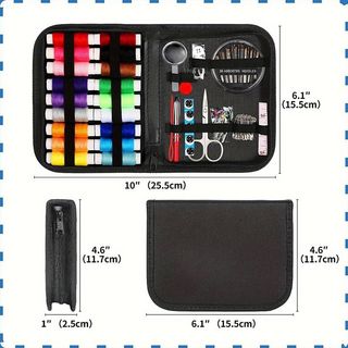 KIT DA CUCITO PORTATILE 86 PEZZI