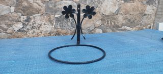 Aro de forja para colgar macetas