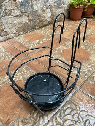 Aro de forja para colgar macetas