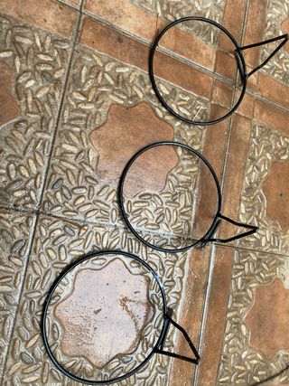 Aro de forja para colgar macetas