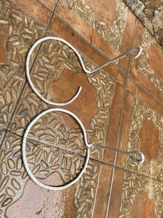 Aro de forja para colgar macetas