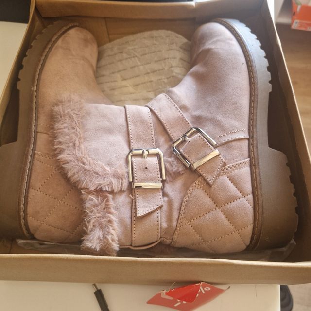 Botines piel de durazno