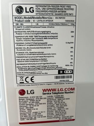 placa electronica, nevera americana LG