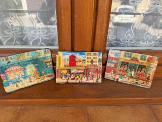 Conjunto de 3 placas decorativas vintage - Francia