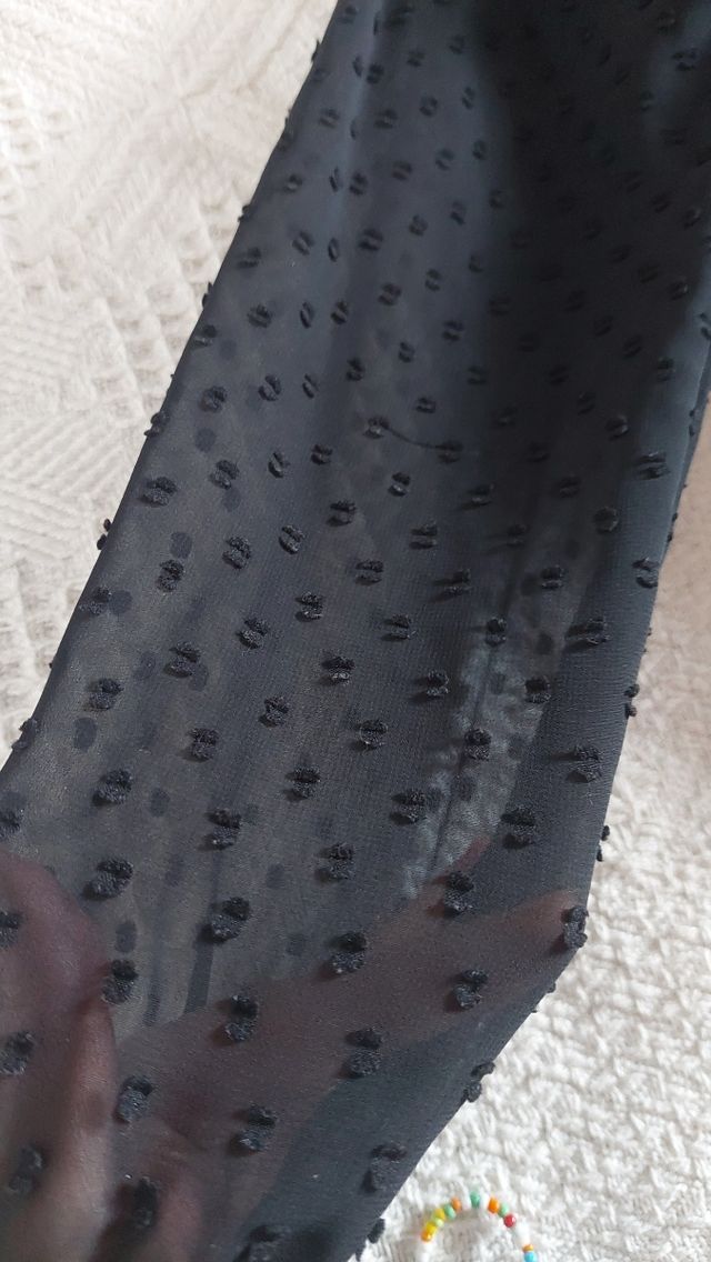 Vestido pantalón fiesta plumeti Zara