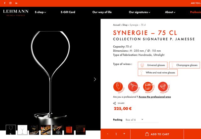 Copas de diseño GD CHAMPAGNE - 40 CL