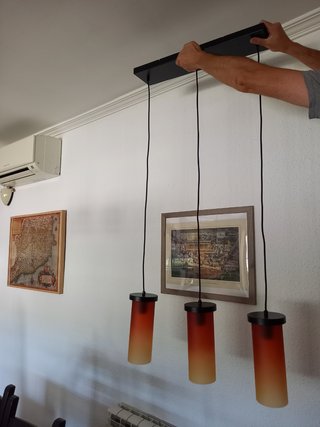 Lámpara Comedor Roja y Naranja