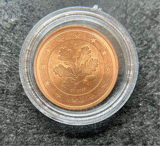 Monedas (6) 1 y 2 Céntimos de Euro Alemania
