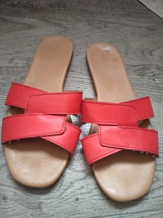 Ciabatte sandali 38 rossi new look