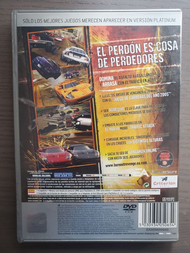 Juego PS2: Burnout Revenge
