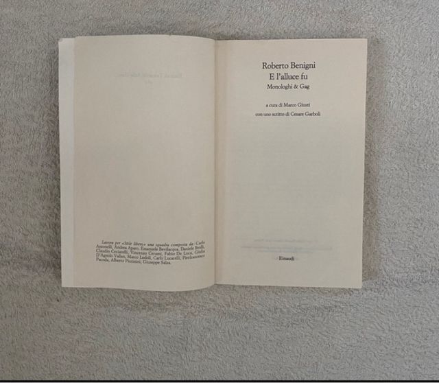E l'alluce fu - Roberto Benigni