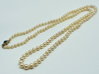 COLLAR PERLAS ORO Y DIAMANTES