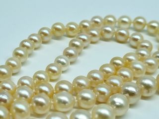 COLLAR PERLAS ORO Y DIAMANTES