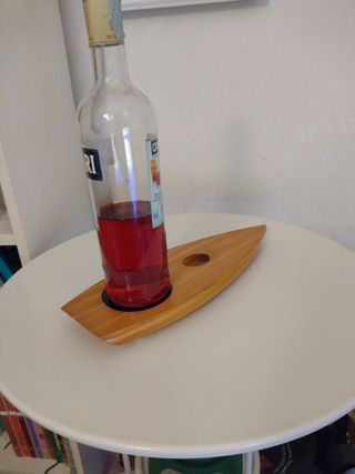 Porta bottiglia di vino in legno