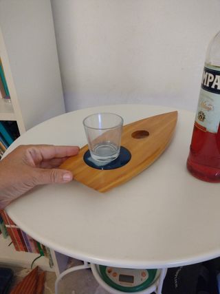 Porta bottiglia di vino in legno