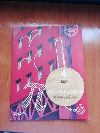 Matemáticas 4 ESO ANAYA