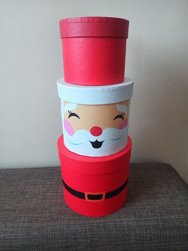 Juego de cajas navideñas