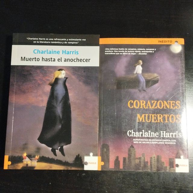 2 libros de la saga Sookie Stakehouse (True Blood)