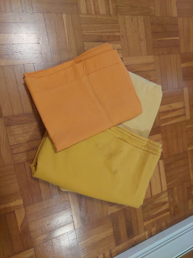 Juego sábanas cama individual amarilla + REGALO