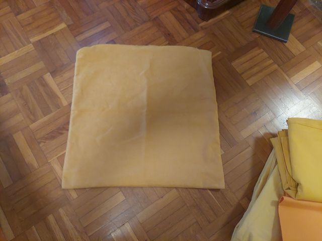 Juego sábanas cama individual amarilla + REGALO