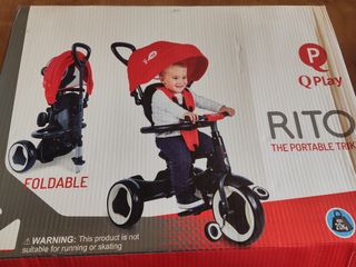 Triciclo plegable rito azul