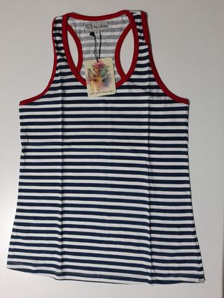 Camiseta de tirantes a rayas
