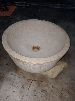 Lavabo Redondo Beige 40x15 cm
