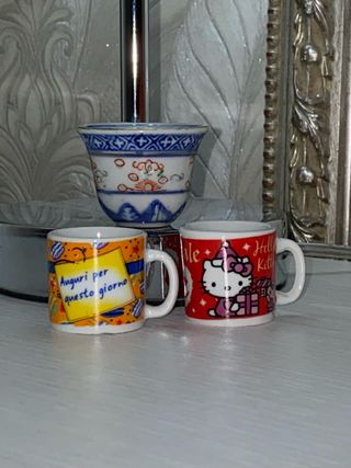 Lotto Tazzine Mignon Hello Kitty Auguri Tè Cinese