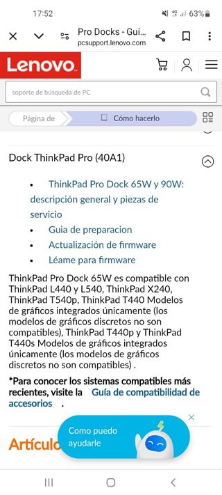 Base Lenovo ThinkPad Pro Dock 40A1