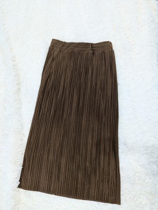 Falda ZARA talla M marron elastica